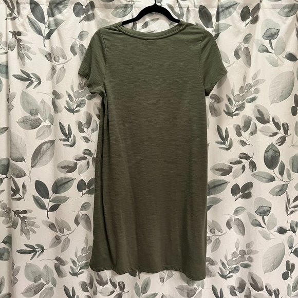 Mossimo Women’s T-Shirt Army Green Dress Medium - Picture 2 of 2